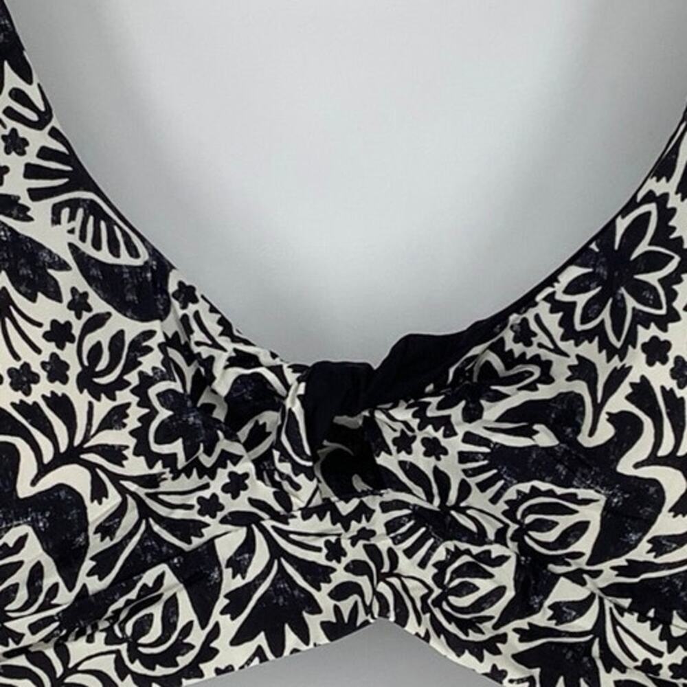 prAna Size XL Flora Fauna Under The Palms Swim Top Twisted Front Swimsuit N13-7 - Picture 6 of 10